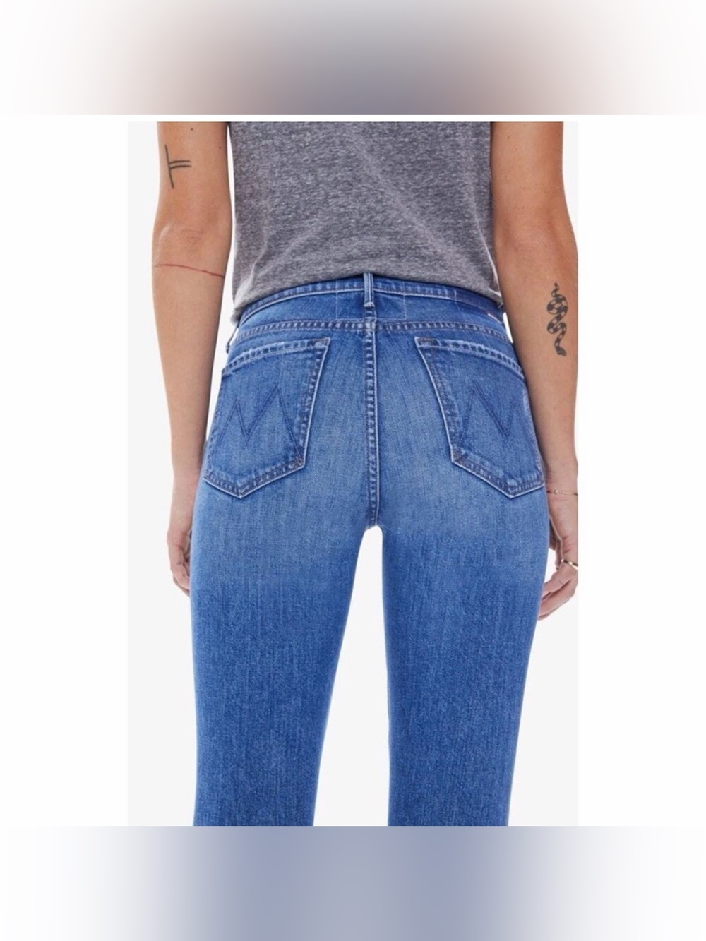 Mother-The Rascal-Blue-Straight-Leg-Denim-Jeans-Classic-Preppy-26 - Picture 3 of 11